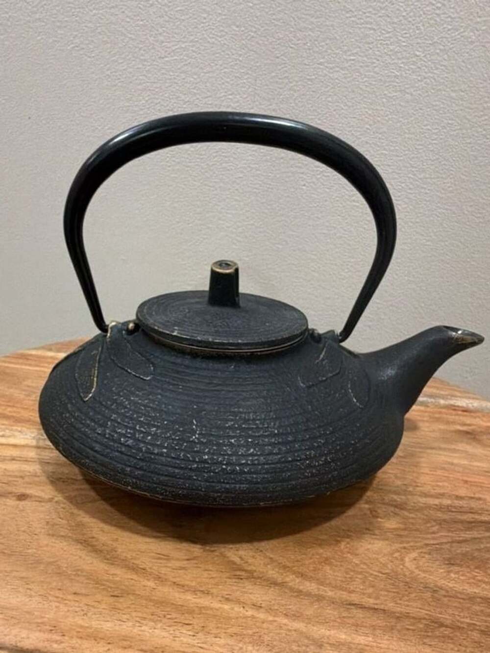 Iwachu Japanese Cast Iron Tetsubin Teapot Dragonfly Pattern with Infuser